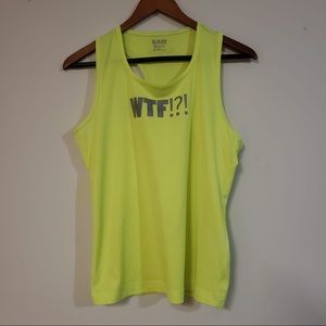 Baw Athletic wear neon yellow t-shirt
